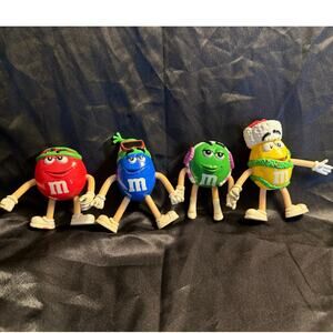 Vintage 2004 Collectable M&M Bendable Characters Entire Set